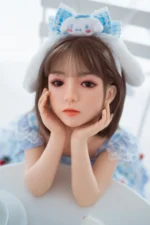 100cm / 3ft3 Flat Chested Silicone Mini Sex Doll – Noelle - Image 11