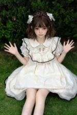 108cm / 3ft5 Flat Chested Mini Sex Doll – Aeris - Image 3