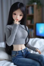60cm / 1ft11 Small Breast Tiny Sex Doll – Ment (US Stock, Fast Shipping) - Image 4