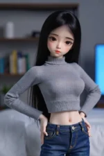 60cm / 1ft11 Small Breast Tiny Sex Doll – Ment (US Stock, Fast Shipping) - Image 6