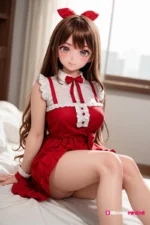 80cm 2ft7 Blonde Long Hair Mini Sex Doll – Chiyo