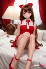 80cm 2ft7 Blonde Long Hair Mini Sex Doll – Chiyo