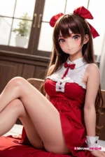 80cm 2ft7 Blonde Long Hair Mini Sex Doll – Chiyo