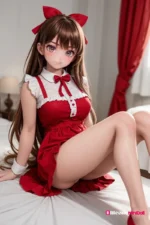 80cm 2ft7 Blonde Long Hair Mini Sex Doll – Chiyo